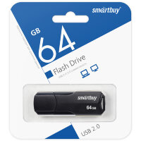 USB 2.0 накопитель SmartBuy 64GB CLUE Black (SB64GBCLU-K)