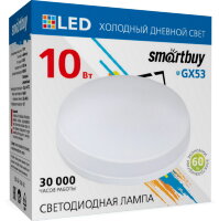 Светодиодная (LED) Tablet GX53 Smartbuy-10W/6000K/Мат рассеиватель (SBL-GX-10W-6K)