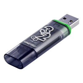 USB 3.0 накопитель Smartbuy 32GB Glossy series Dark Grey (SB32GBGS-DG) - 