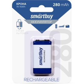 Аккумулятор NiMh Smartbuy 9V /1BL 280 mAh (25/200) (SBBR-9V-1B280) - 