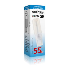 Светодиодная (LED) Лампа Smartbuy-G9-5,5W/6400/G9 (SBL-G9 5_5-64K) - 