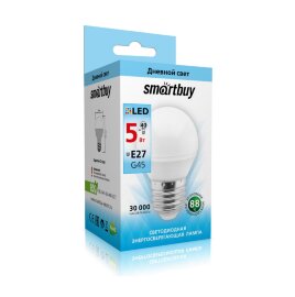 Светодиодная (LED) Лампа Smartbuy-G45-05W/4000/E27 (SBL-G45-05-40K-E27) - 