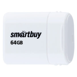 USB 2.0 накопитель Smartbuy 64GB LARA White (SB64GBLARA-W) - 