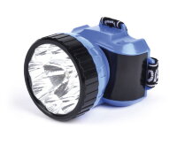 Аккумуляторный налобный фонарь 1ВТ + 8 LED Smartbuy, синий (SBF-25-B)/120