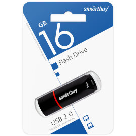 USB накопитель Smartbuy 16GB Crown Black (SB16GBCRW-K) - 