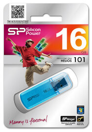 USB накопитель Silicon Power 16GB Helios 101 blue - 