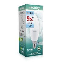 Светодиодная (LED) Лампа Smartbuy-C37-9,5W/4000 (SBL-C37-9_5-40K-E14)