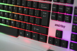 Клавиатура проводная с подсветкой Smartbuy ONE 333 USB бело-черная (SBK-333U-WK)/20 - 