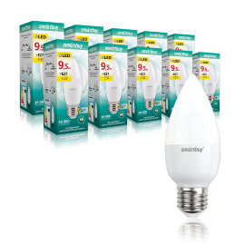 Светодиодная (LED) Лампа Smartbuy-C37-9,5W/3000 (SBL-C37-9_5-30K-E27) - 