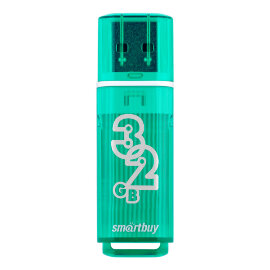 USB накопитель Smartbuy 32GB Glossy series Green (SB32GBGS-G) - 