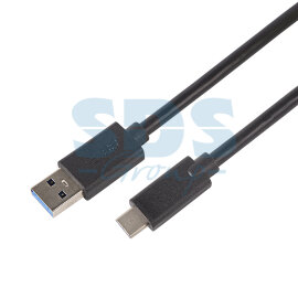 Шнур USB 3.1 type C (male) - USB 3.0 (male) черный 2M - 