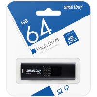 UFD 3.0 накопитель SmartBuy 064GB Fashion Black (SB064GB3FSK)