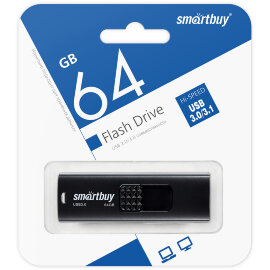 UFD 3.0 накопитель SmartBuy 064GB Fashion Black (SB064GB3FSK) - 