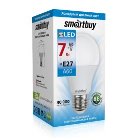 Светодиодная (LED) Лампа Smartbuy-A60-07W/6000 (SBL-A60-07-60K-E27 - 