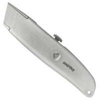 Строительный нож, трапециевидное лезвие, алюм. порошковый корпус, Smartbuy One Tools/144SBT-KNT-18P1