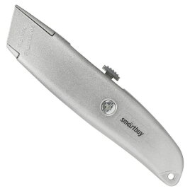 Строительный нож, трапециевидное лезвие, алюм. порошковый корпус, Smartbuy One Tools/144SBT-KNT-18P1 - 