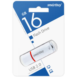 USB накопитель Smartbuy 16GB Crown White (SB16GBCRW-W) - 