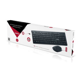 Комплект клавиатура+мышь мультимедийный Smartbuy 206368AG черный (SBC-206368AG-K) /20 - 
