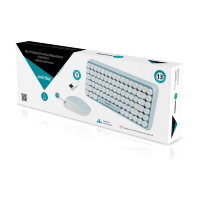 Комплект клавиатура+мышь мультимедийный Smartbuy с круглыми клавишами 626376AG-M мятно-белый