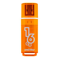 USB 2.0 накопитель Smartbuy 016GB Glossy series Orange (SB16GBGS-Or)