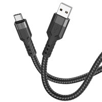HOCO U110 Черный кабель USB 3A (TYPE C) 1.2м